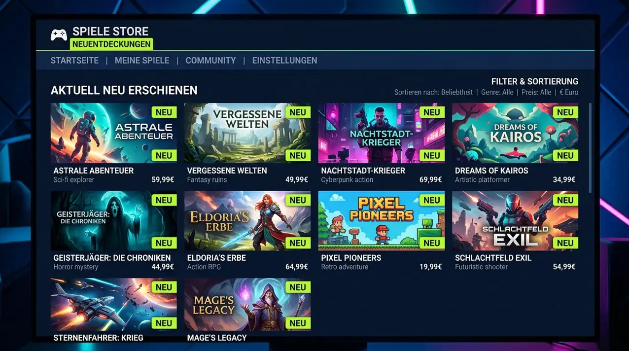 Neuheiten · Euslot